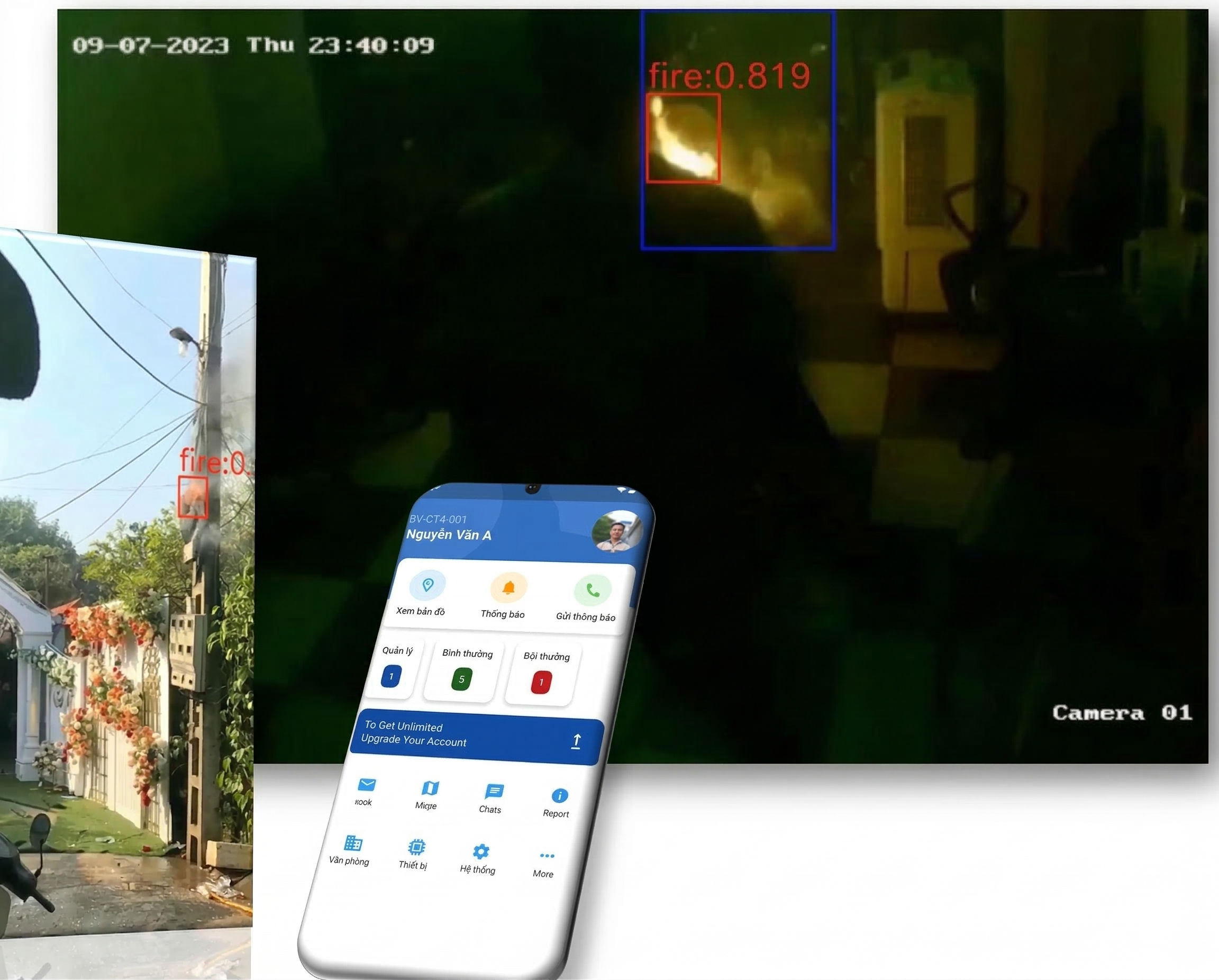 Phát hiện khói cháy trên tàu